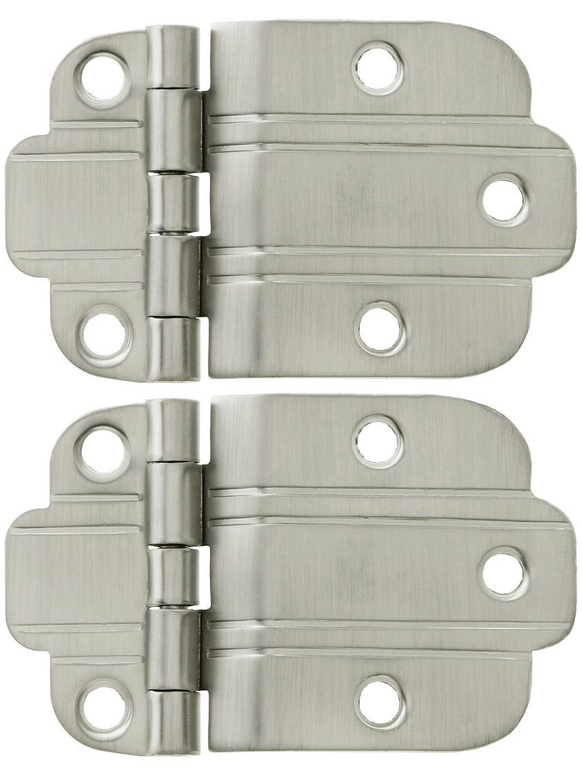 Pair of Solid Brass DecoStyle Offset Hinges 1 1/2" x 2 1/2